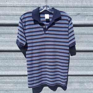 Striped Soft Simply Basic Polo Shirt